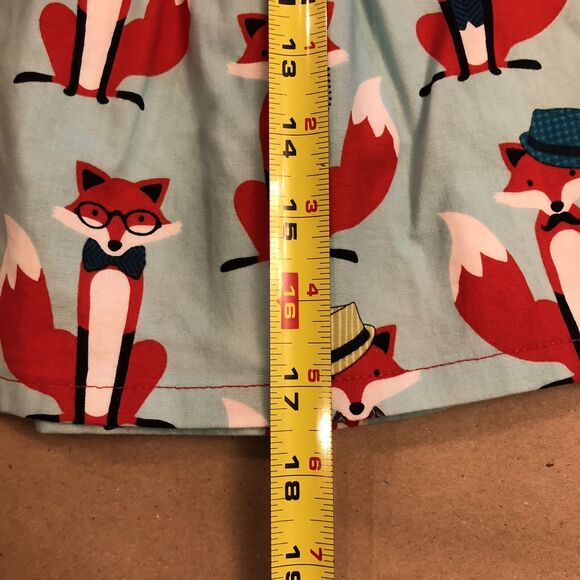 Size 18 Months Handmade Fox Dress With Removeable Box! - Picture 6 of 9